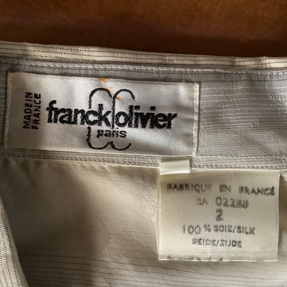 Frank Olivier Silk long Sleeve Blouse  Size 2, - Picture 3 of 5